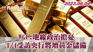 【精選】WGC 地緣政治擔憂 1 /4受訪央行將增黃金儲備【金臨天下X TVBS文茜的世界周報】@tvbsmoney