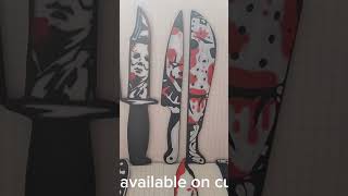 3D printed Horror decorative knives. #cults3d #horrorstories #halloween #stl #3dprint #3dprinting