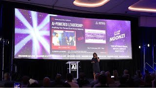 Liz Ngonzi's presentation "AI-Powered Leadership" at the Imagine AI Live Conference