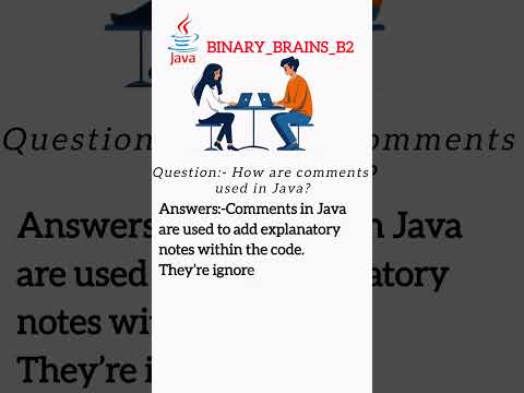 How Are Comments Used In Java ❓#binary_brains_b2 #ytshorts #shorts