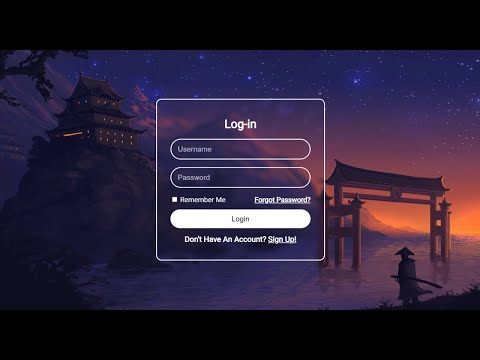 Stylish Login Form | HTML & CSS