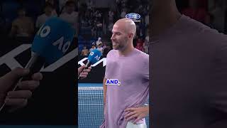 🖥️ 2024 Most Viewed: No. 15 | Mannarino's secret? Tequila! 🍸 #9WWOS #Tennis #AusOpen #shorts