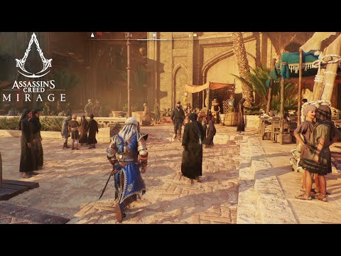 Assassin's Creed Mirage Gameplay - Exploring Bazaar, Eavesdropping & More! (AC Mirage Gameplay)