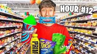 Eating Only GAS STATION FOOD for 24 Hours!! 🤮