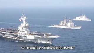 法航母南海遇奇观 40舰“围观”显国威