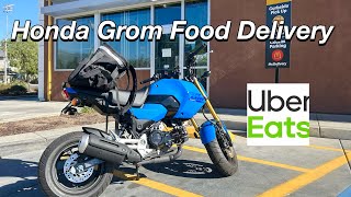 Honda Grom Food Delivery (1st Time Doing Uber Eats In My Honda Grom)