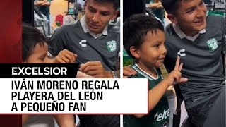 Niño iba por autógrafos de jugadores del León y termina estrenando jersey