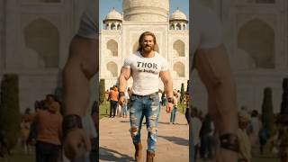 Title: Thor at Taj Mahal 🕌 | Thor India Tour Begins 🇮🇳