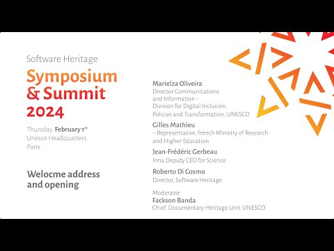 Symposium 2024 - Welcome address and opening
