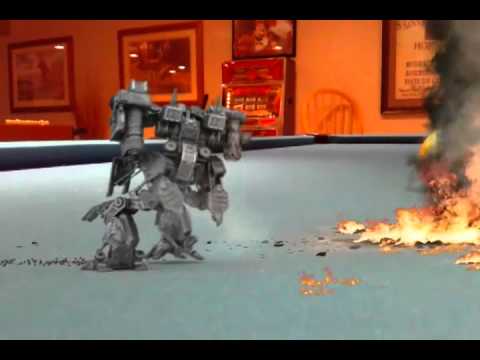 AWESOME remote control robot attack