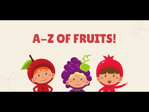 A to Z of Fruits | e-Learning with Fun | Creativity | Course link in Description