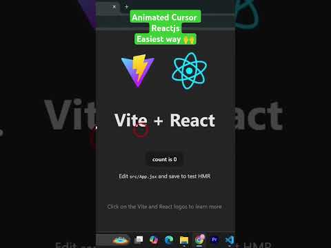 Animated Cursor #javascript #coding #code #reactjs #css