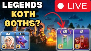 I love playing #coc, legend hits then Hard Mode KOTH! and maybe a FW??? #coclive #live