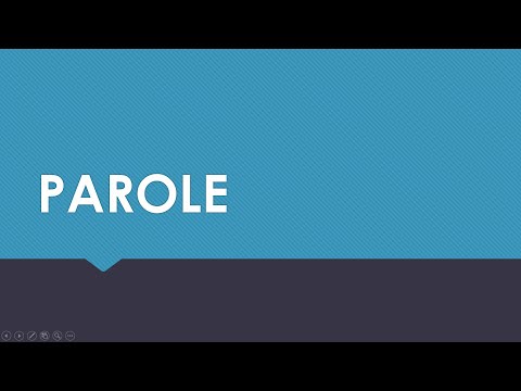 PAROLE (Non-Institutional Correction)