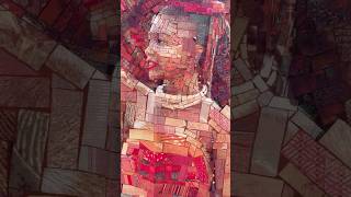 African Bricks #jacquard fabric edition not printed - woven! #scienceart #textileart #mosaicart