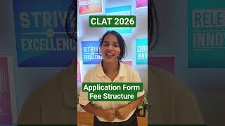 clat 2026 application form Fee Structure 😱 #clat2026