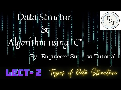 Lect-2 Types of  Data Structure| Operation on Data Structure | By- Engineer's Success Tutorial