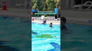 Could you stay afloat and grab something from the bottom? 🤿 #SwimSmart #WaterSafetySkills