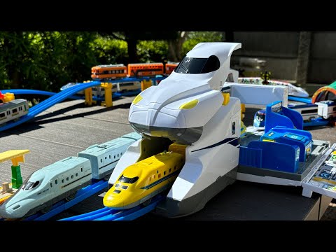 Plarail ☆ Japanese trains and bullet trains series & large bullet train-shaped stations