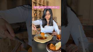 Good food 🍝 #shortsfeed #datenight #pov #pasta #spaghetti #brownskinbeauty #nomakeup #trendingshort