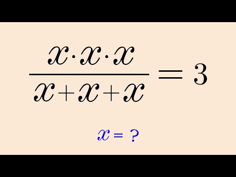 A Very Nice Algebra Equation