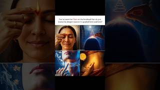 "Tilak Is Not Just a Dot — It’s Ancient Energy Tech"✨🕉️