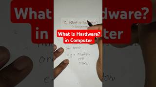 What is Computer Hardware? Simple Definition with Example #shorts