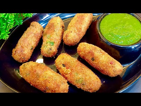 Chicken Potato Croquettes | Make & Freeze Chicken Snacks | Ramzan Iftar Snacks Recipe