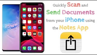 Use your iPhone (Notes app) to Scan and Email documents