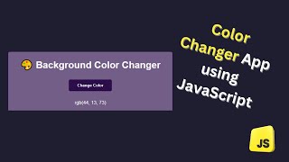 Random Background Color Changer App using JavaScript