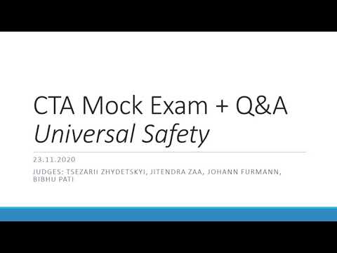 CTA Mock Review board and Q&A: Universal Safety - Episode 3