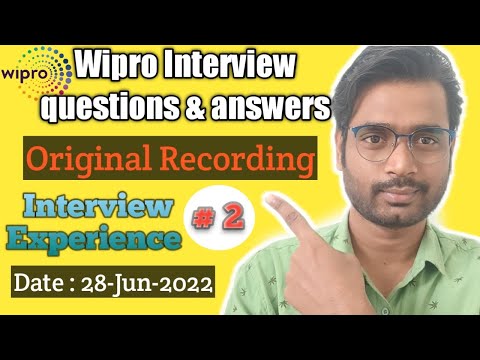 wipro interview questions and answers | original recorded audio #andytechshow #interview #wipro