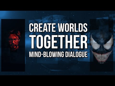 Professor and Alien in Cosmic Lab 🌌 | "Create Worlds Together!" 🚀 | Mind-Blowing Dialogue! 🌏