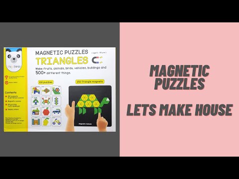 Magnetic puzzle by Play Panda | Lets make house | Kids fun toy