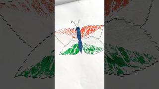 Amazing Butterflies Painting।।#india #15august #independenceday #trending #shorts #status #newtrend