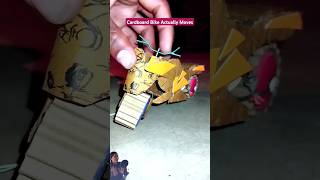 🚲 Mini Cardboard Bike Creation ⚙️ #shorts