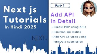 Add api in detail next js tutorial 2025 || @Shruti098.