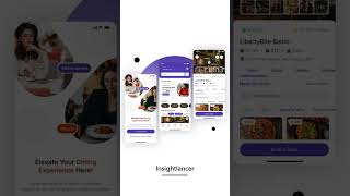 Restaurant Mobile App UIUX Design | Table Reservation Mobile App | UIUX Design | App Design Template