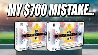 MY $700 MISTAKE...  | 2024 Topps Inception Baseball Two Box Review