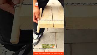 Нow to STITCH wood and save $300 😂 #woodrepair #DIYfix #handymanhack #woodskills #lifehack