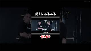 今日は何トレ？#shorts  #youtubeshorts  #筋トレ大学 #筋肉博士#あるある