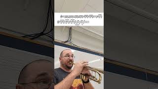 Interval exercise #trumpet #intheshed #fun #project #reading #fundamentals #scales #intervals