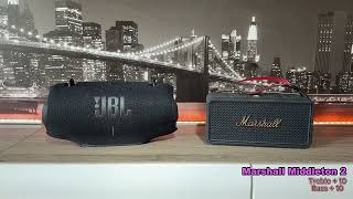 JBL Xtreme 4 vs Marshall Middleton 2 Deep Bass 💪😎