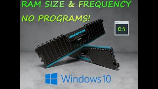 HOW TO GET any RAM size & frequency in pure WINDOWS 10 - no programs needed!