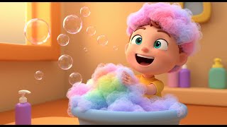 Splish, Splash, A Rainbow Bath | Color Song for Kids | Baby Songs and Nursery Rhymes