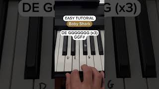 How to play Baby Shark #piano #pianotutorial #easytutorial #viral #pianomusic