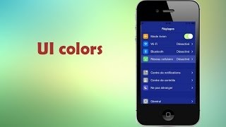 iOS 7 tweaks UI COLORS