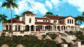 building a MEDITERRANEAN MANSION in bloxburg... ($1.5M)