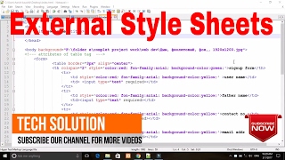 #Learn CSS Step by Step in Hindi Part-03||External Style Sheet||CSS For Beginners