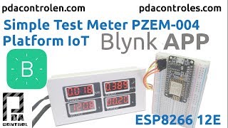 Simple Test Meter PZEM-004 & ESP8266 Platform IoT Blynk App (Complete): PDAControl